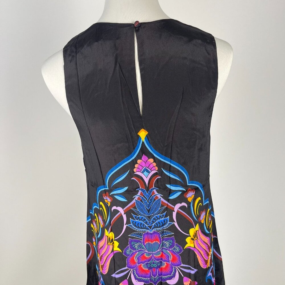 $445 NWT JOHNNY WAS Jade Tatianna Silk Blend Floral Maxi Slip Dress Sz XS - Picture 5 of 13
